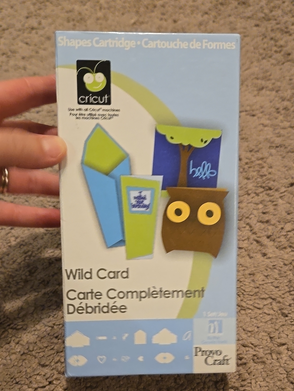 Cricut Wild Card Shapes Cartridge - Blue, Green, Brown